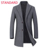 2023 New Autumn and Winter High-end Brand Fashion Boutique Warm Men's Pure Color Casual Business Woolen Woolen Coat Windbreaker