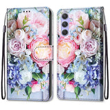 Leather Magnetic Case For Samsung Galaxy A25 A24 A14 4G A34 A54 5G SM-A256B A245F Phone Cover Flip Wallet Painted Funda Etui