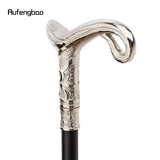 White Luxury Curve Line Type Walking Stick with Hidden Plate Self Defense Fashion Cane Plate Cosplay Crosier Stick 93cm