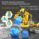 DIY Assembled Robot Arm Kids Toy Science Experiment Technology Games Model Kit STEM Educational Toys Children Gift Novelty Toy