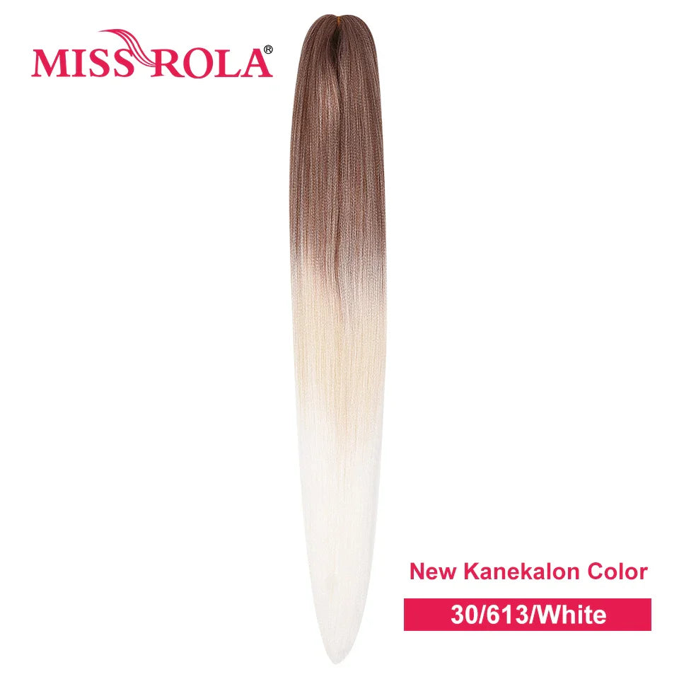 Miss Rola Synthetic 28Inch 100G 2023 New Hair Extension Yaki Straight Jumbo Braiding Hair Pre-Stretched Braid Kanekalon Hair