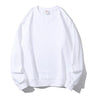 Autumn Winter 380g Cotton Heavy Hoodie Round Neck SweaterSolid Basic Sweatshirts Quality Jogger Loose Solid Long Sleeve Pullover