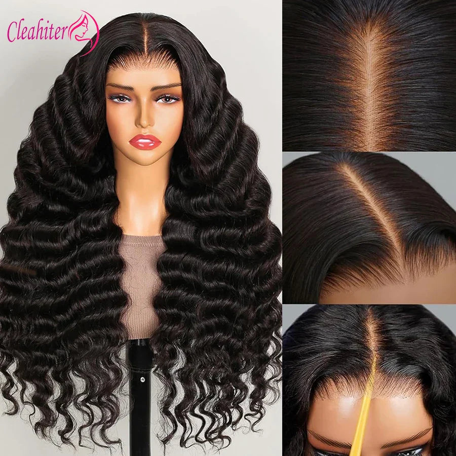 210% Density Loose Deep Wave Human Hair Lace Wigs 13x4 Hd Lace Frontal Wig 4x4 Closure Wig Natural Color Raw Brazilian Hair