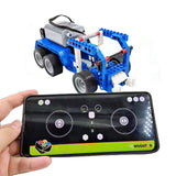 Diy Technical RC APP Programmable Motor 6-wheeled Truck Train Robot Building Block For 9686 Education Moc Children Brick Toys