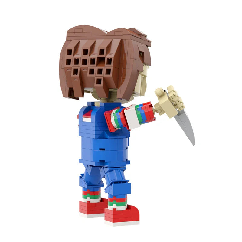 BuildMoc Horror Movie Child's Play For Chuckyed Building Blocks Classic Killer Doll Model Bricks Toys Adult Kids Halloween Gifts