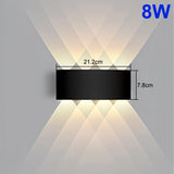 LED Wall Lamp Outdoor IP65 Waterproof Up Down luminous lighting Indoor Stair Garden Sconce Light Plastic AC110-220V