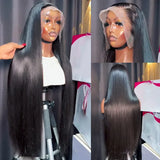 MELODIE 30 Inch Bone Straight 13X4 13x6 Lace Front Human Hair Wigs Brazilian Ready To Wear Lace Frontal 5x5 Closure Glueless Wig