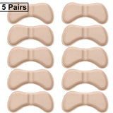 5 Pairs Heel Insoles Patch Pain Relief Anti-wear Cushion Pads Feet Care Heel Protector Adhesive Back Sticker Shoes Insert Insole