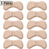 5 Pairs Heel Insoles Patch Pain Relief Anti-wear Cushion Pads Feet Care Heel Protector Adhesive Back Sticker Shoes Insert Insole