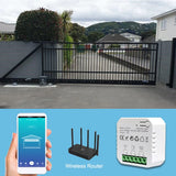 Tuya Smart Life WiFi Motorized Swing Gate Sliding Gate Opener Dry Contact 110V 240V Voice Control with Alexa Google Home