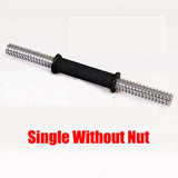 32/34/40/42/50cm Fitness Dumbbell Bar With Clip 25mm Standard Thread Dumbbell Handle Home Gym Weightlifting Training Accessories