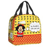 Mafalda Quino Comics Resuable Lunch Box Women Leakproof Cartoon Thermal Cooler Food Insulated Lunch Bag Office Work