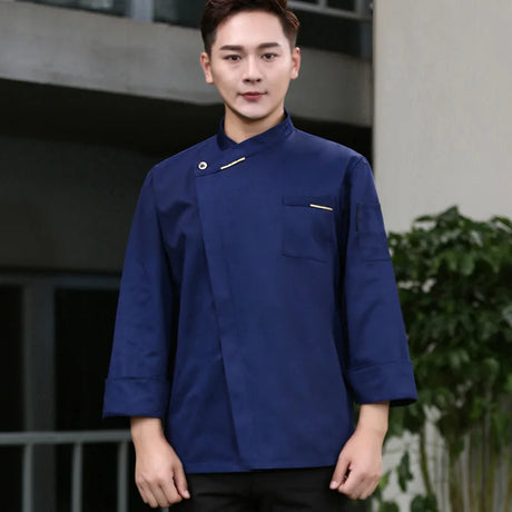 Chef Jacket Men Restaurant Kitchen Cook Shirts Hotel Waiter Uniform