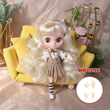 ICY DBS Blyth Middie Doll Joint Body 20CM Customized Doll Nude doll or Full Set Includes Clothes & Shoes DIY Toy Gift for Girls