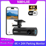 NMHJIE 4K Dash Cam WiFi UHD 3840*2160P Car DVR For Car Surveillance Cameras Video Recorders Dashcam 24H Parking Monitor