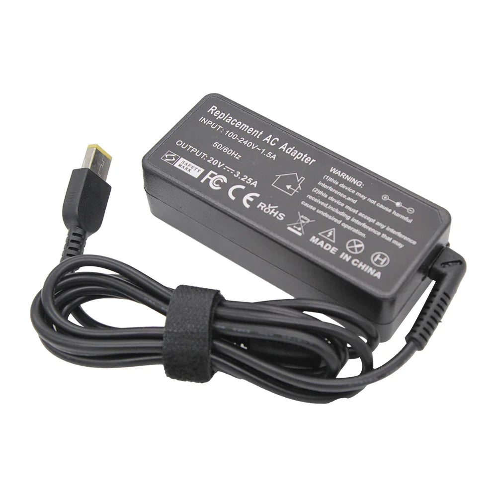 20V 3.25A 65W USB AC Laptop Charger Power Adapter For Lenovo Thinkpad X301S X230S G500 G405 X1 Carbon E431 E531 T440s Yoga 13