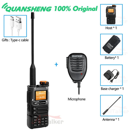 Quansheng Receiver UV K5 (8) Walkie Talkie Portable Am Fm Two Way Radio Commutator Station Amateur Ham Wireless Set Long Range