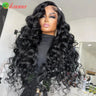 Honey Blonde Deep Curly 13x6 Lace Front Wigs Transparent Lace Human Hair Wigs For Women Water Wave 5x5 Lace Closure Wigs 30 Inch