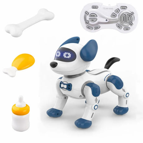 Funny RC Robot Electronic Dog Stunt Dog Voice Command Programmable Touch-sense Music Song Robot Dog Toys for Girls Children's