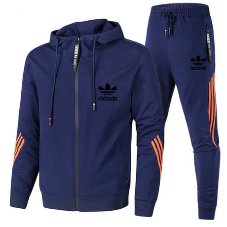 Men's Sets 2024 Spring Sportswear Fashion Casual Zipper Hoodie + Pants 2-piece Set Jogging Fitness Sports Men's Suit Clothing