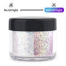 10g/Bottle UV Light Sensitive Changing Color Nail Art Glitter Powder Laser Nail Sequins DIY Jewelry Making Accessories