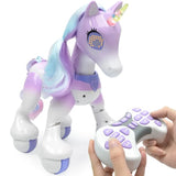 KaKBeir Creative Remote Control RC Horse Unicorn Robot Cute animal Intelligent Induction Electric Model Pet robotics Kids toys