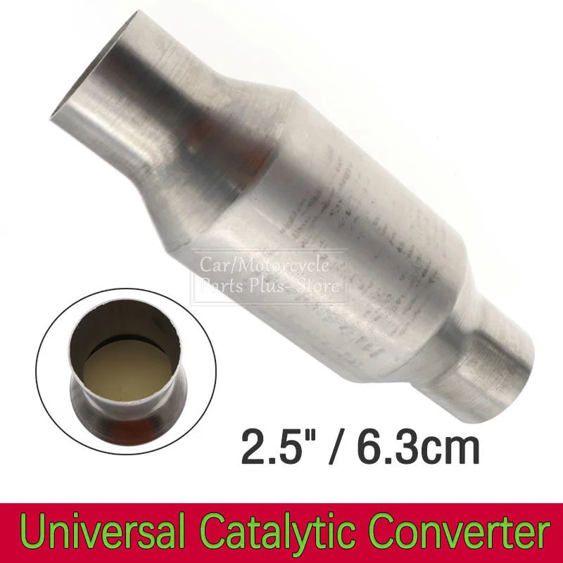 2.5" Universal Car Catalytic Converter Exhaust Systems Muffler Length 11" 400 Ceramic Substrate Engine Accessorie