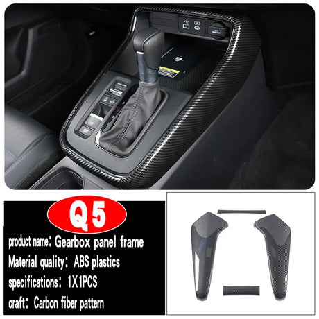 Suitable for 2023 Honda CRV interior decoration center console gear head door decoration carbon fiber pattern accessories