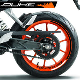 For KTM Duke 390/690/890/1290 Ready to Race 17" Motorcycle Wheel Sticker Motocross Stripe Rim Decal AutoBike Tape Accessories