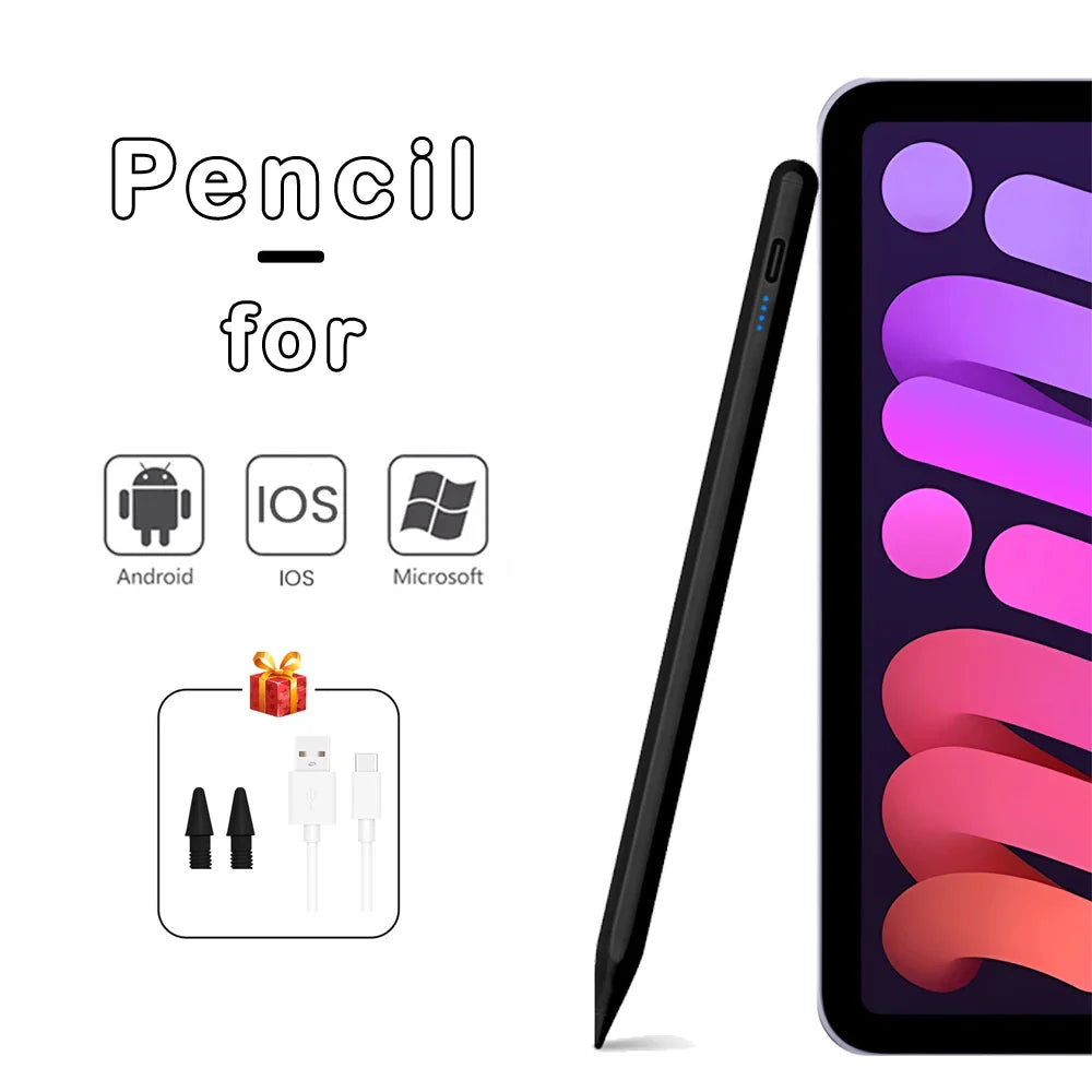 Universal Stylus Pen For IOS Windows Samsung Xiaomi Huawei Pads To Paint Write With Colorful Red Black Pink Fashional Pencil