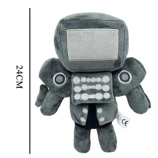 Newest Skibidi Toilet Clockman Titan TV Man Speakerman Plush Toys Horror Game Cartoon Stuffed Doll Kids Birthday Christmas Gifts