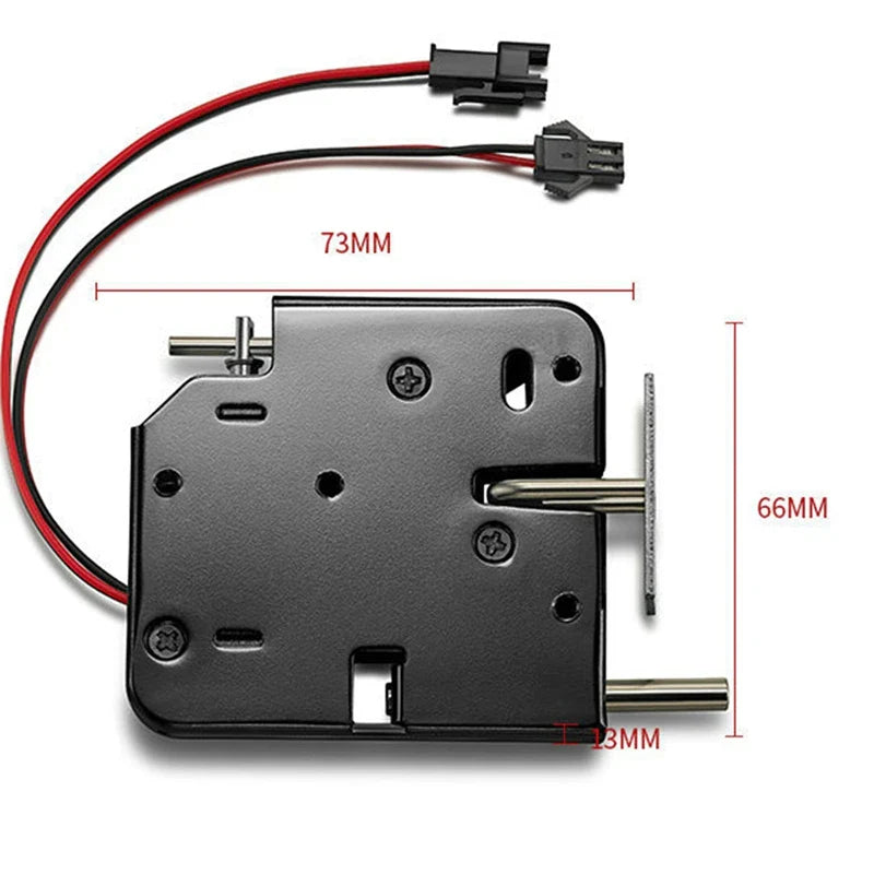 2X 12V 2A Intelligent Electronic Control Electromagnetic Lock,Locker Express Cabinet Lock, Access Control System Cabinet