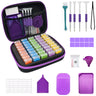 Diamond Painting Tool Set Storage Bag 30/40pcs Round/Square Bottles Container Sticker Funnel Diamond Embroidered Accessories