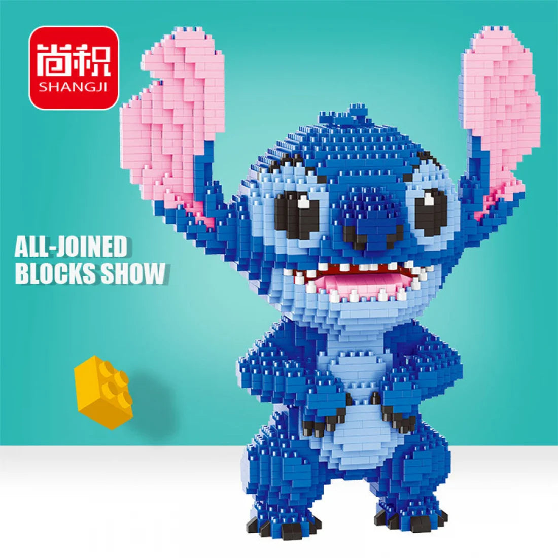 2300Pcs+ Mini Bricks Toys Stitch Diamond Building Block Micro Stitch Disney Cute 3D Model Lilo & Stitch for Children Nano Block