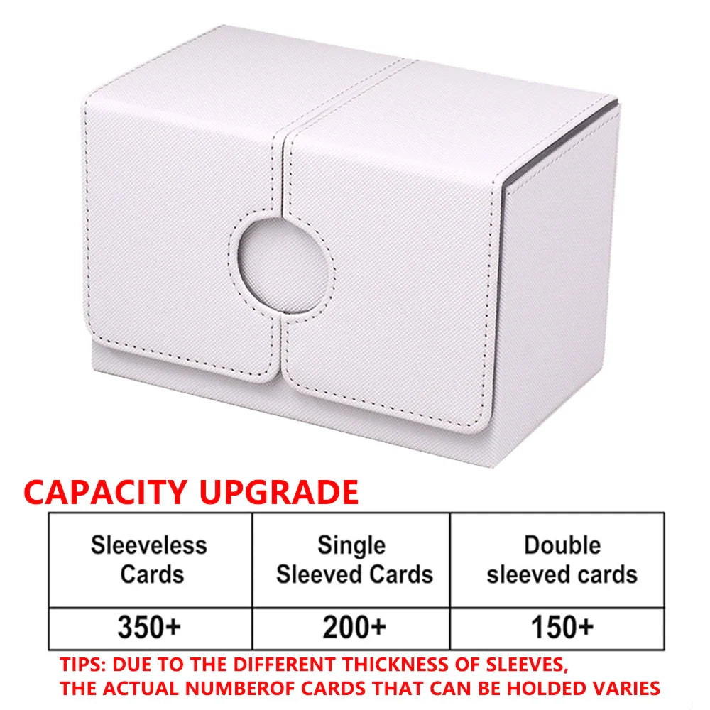 Card Case Card Box Magic TCG Mid Large Deck Case Solid Color Storage Box Top Side-Loading Christmas Toy Game Collection Cards