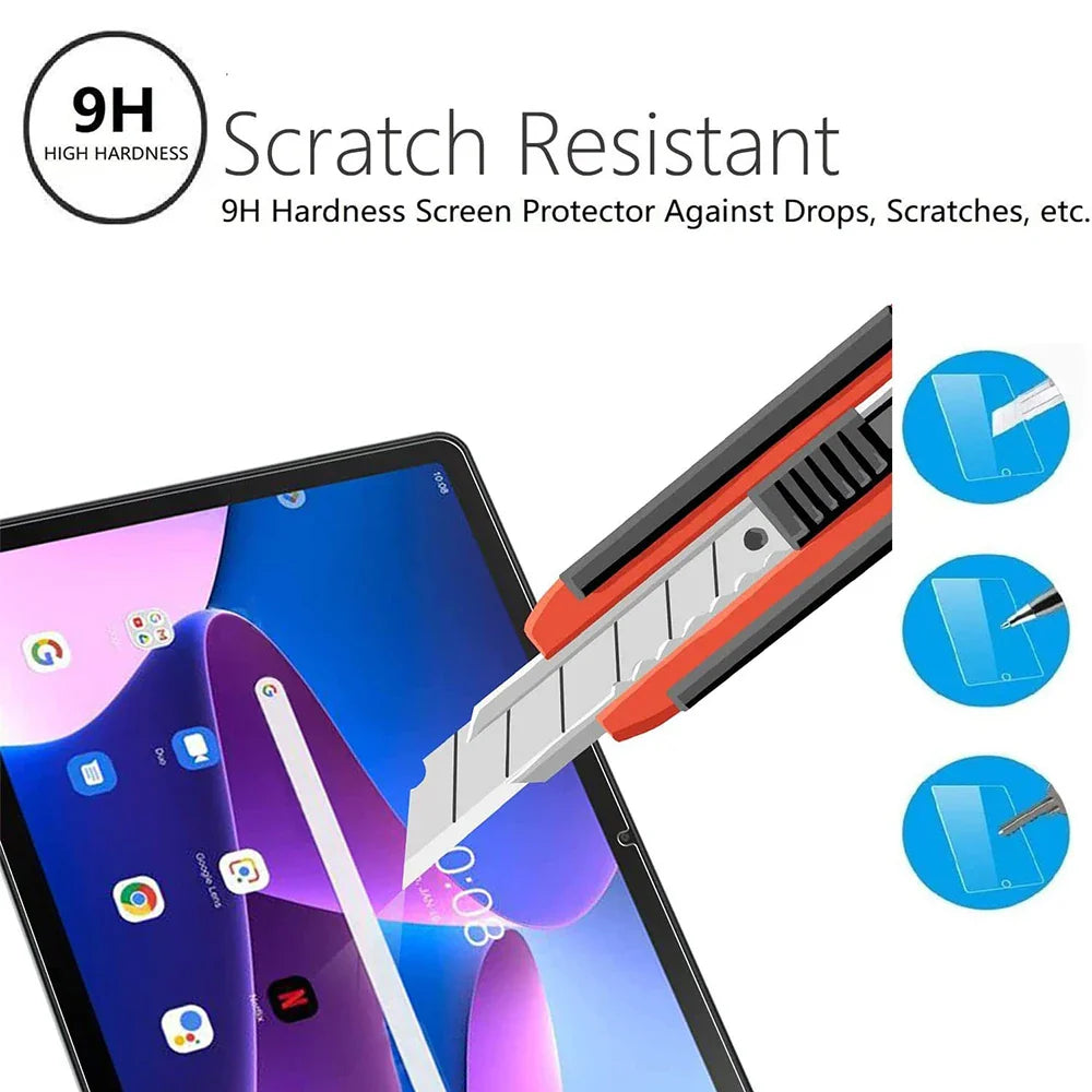 2 Pack Tablet Screen Protector For Lenovo Tab M10 Plus 3rd Gen 10.6 Inch Protective 2022 Anti Fingerprint 9H Tempered Glass Film