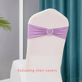 10pcs/lot Stretch Lycra Spandex Chair Covers Bands With Buckle Slider For Wedding Decorations Wholesale Chair Sashes Bow heart