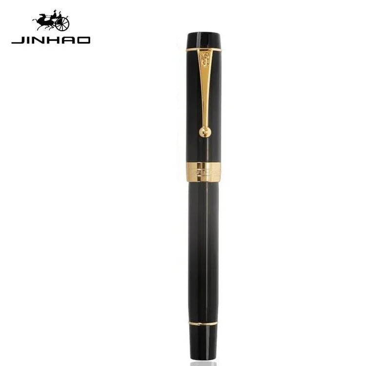 Jinhao 100 Fountain Pen Transparent Color Resin luxury Pens M/F/EF/1.0mm Extra Fine Nib Office School Supplies Stationery Gift