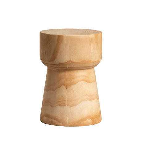 Creative Solid Wood Stool Log Pouf Sitting Stool Household Side Table Stump Hotel Decoration Coffee Table Creative Round Stool