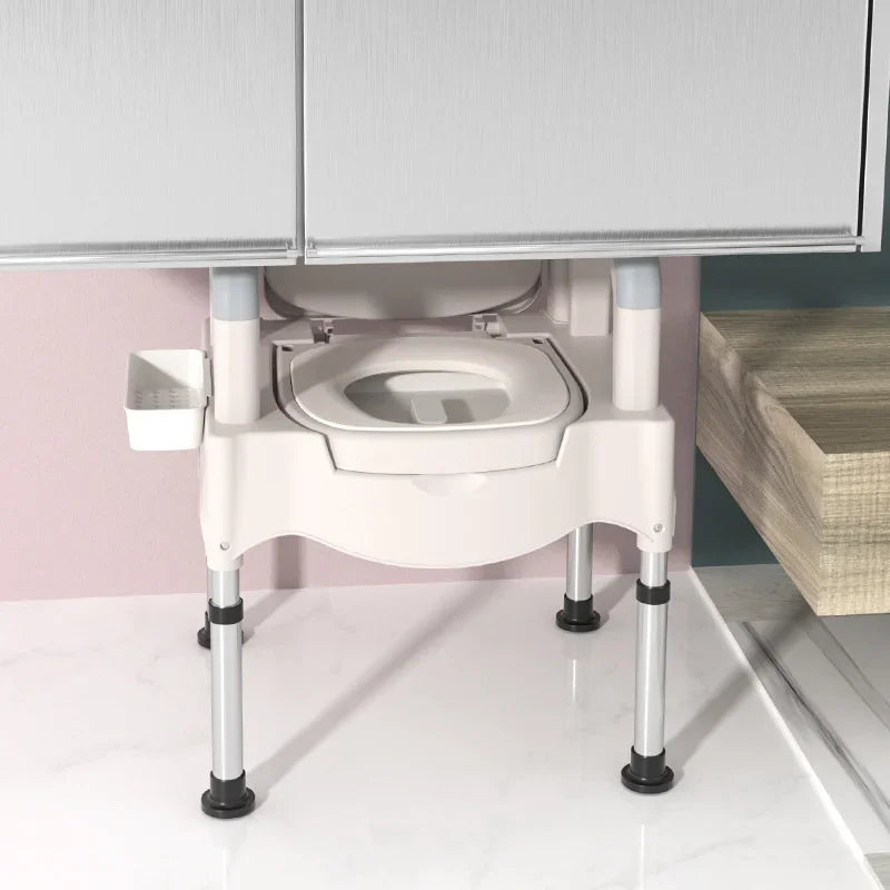 Bearing 300kg Toilet Stool Multifunctional Elderly Bathroom Chair Lift Adjustment Shower Chair Safe Stable Bathroom Furniture