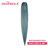 Miss Rola Synthetic Wholesale Bulk 6 Pieces 30Inch 28Inch 26Inch Pre Stretched Jumbo Braiding Hair Kanekalon EZ Twist Braid Hair