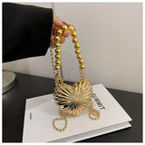 2023 New Handheld Mini Metal Box Bag Love Chain Evening Bags Shoulder Crossbody Bags For Womens Metal Luxury Designer Purse