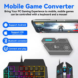 Left Hand Keyboard Single Hand Keyboard Gamwing Mix SE/Elite Mouse Keyboard Comverter Combo Pack For Android Mobile Laptop PUBG