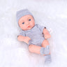 20CM Reborn Baby Doll Toddler Real Soft Touch Mini Soft and Full Body Silicone Reborn Toddler Doll lifelike Newborn Doll Toys