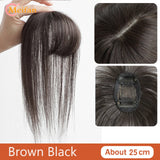 MEIFAN Synthetic False Bangs Clip-In Bangs Extension Natural Neat Fake Fringe Topper Hairpiece Invisible Clourse Hairpieces