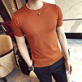 Shirt for Men Long-Sleeved Thickened Thermal Underwear Top Heavyweight Solid Color T-Shirt Winter Men's Clothing Q18