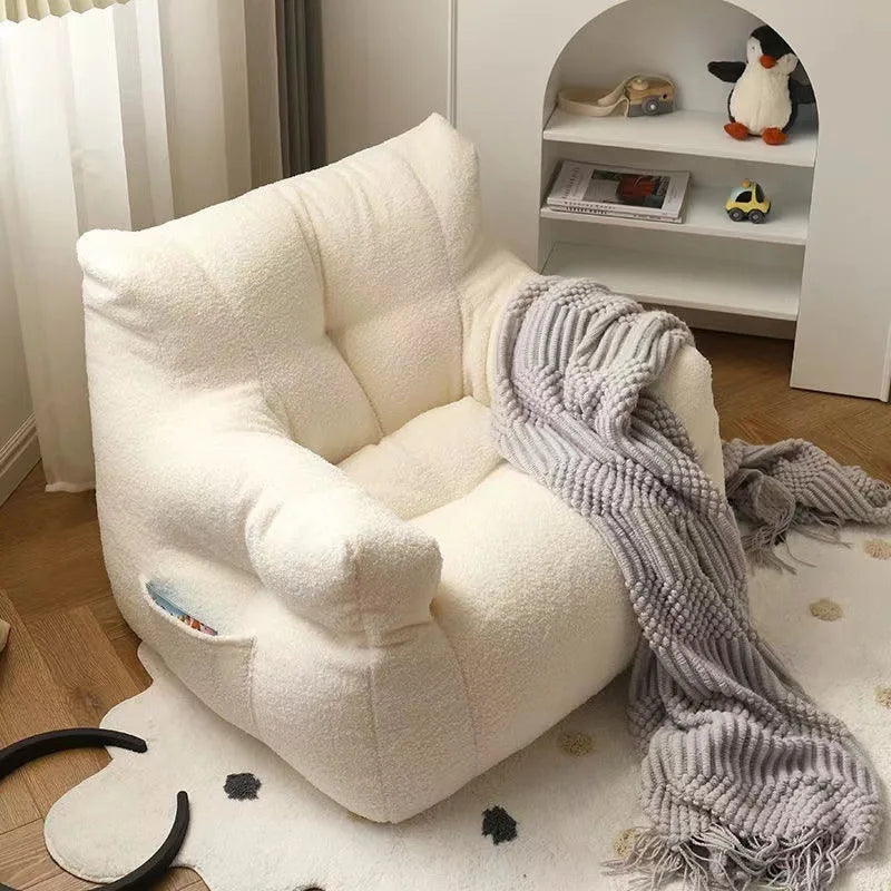 Children's Sofa Reading Book Corner Arrangement Baby Lazy Sofa Stool Sitting on The Ground Little Boy Cute Baby Small Sofa Chair