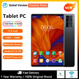 2023 NEW Original 11 Inch Tablet Android12 16GB 1T Dual SIM 5G Phone call 10 Core WPS GPS Bluetooth Network GPS WPS Tablet PC