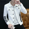 Spring 2024 New Broken Brand Loose Casual Denim Jacket Black Denim Jacket Coat Men's Korean Fashion Men' Suit Jacket Streetwear