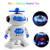 Kids Music Robot Toys Rotating Dance With LED Light Electronic Walking  Interactive Toys for Boys Girls Baby Birthday Xmas Gift